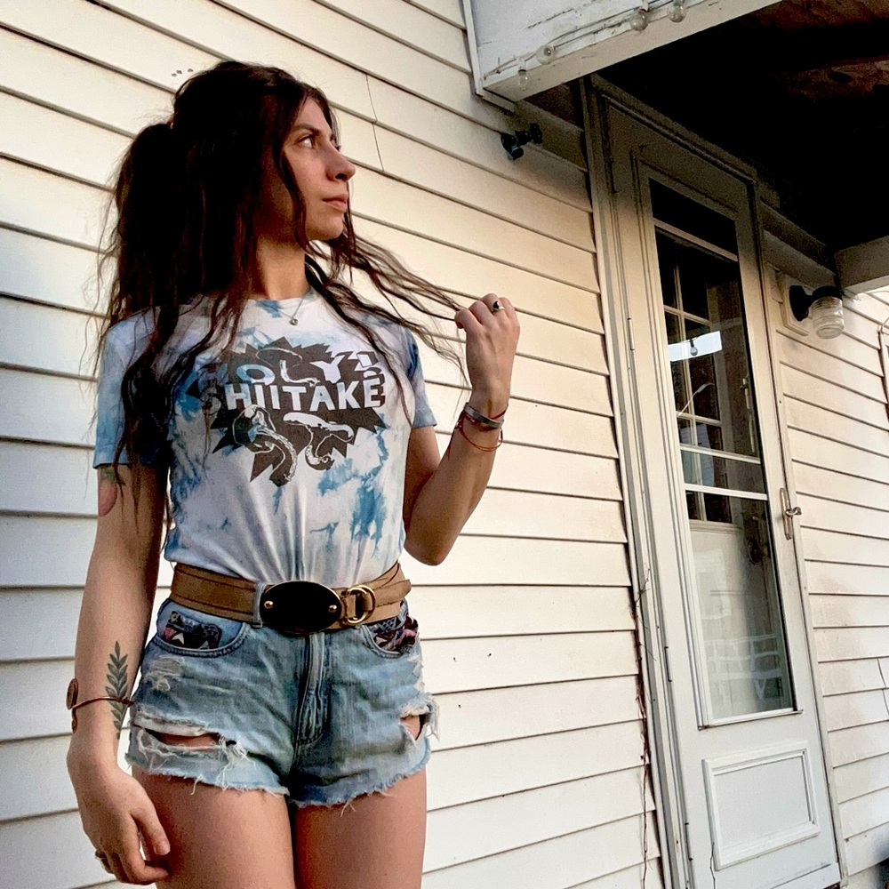 Holy Shiitake Tie Dye Graphic Tshirt